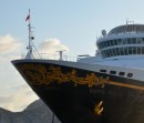 Disney cruise ship anchored off of Cabo San Lucas