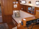 Starboard side of the salon.