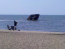 Sunken ship off the southern most tip of NJ made of ferro-cement.