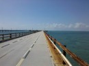 Looking west on the old 7 Mile bridge (actually 6.79 statue miles).  This started as a railroad bridge in the early 1900
