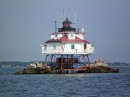 Thomas Point Shoals Lighthouse at the mouth of the South River.