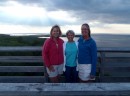 Judy, Sue, and me at the top of the look out tower in Peninsula State Park, overlooking Green Bay