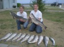 Mellisa and Kari with their catches for the day - Brown Trout Festival