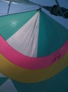The first time we got to see what our spinnaker looks like.