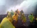 Getting wet on the "Hurricane Deck" at Bridal Veil Falls
