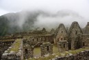 Mist covered Machu Picchu