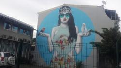Papeete commissioned many huge arty paintings decorating the city.  They also have a museum of street graffiti.