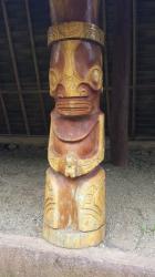 Tiki carved for recent festival in Hatiheu celebrating their Polynesian culture