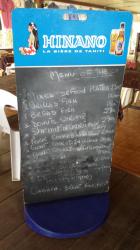 Our lunch menu