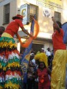 Stilt dancers in Carnival parade