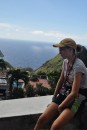 Anna contemplating moving to Saba for this view.