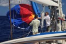 Launching the spinnaker - I don