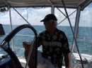 Harry on our way to Great Guana 