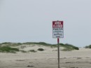 And a good thing too because the beach we were headed for was closed to protect wildlife.