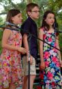 The next generation of Ocracoke singers: Performing Sunday morning under the direction of Desiree Ricker, a native of our home town of Hendersonville, N.C.