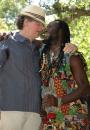 Jim Roberts of Craicdown and Diali Cissokho of Kaira Ba: The two percussionists talk before the Kaira Ba performance.