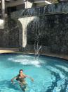 The pool at the Marigot Bay Marina. 