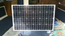 One of my 65watt solar panels. Swiss Peter got me a great price of 130 euros each. 5 year guarantee