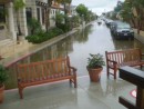 Flooded streets on Balboa island
