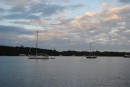 French Harbor at sunset Roatan