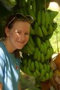 Claire by a Banana Tree. 