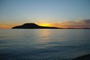 Isla Coronados and sunrise.