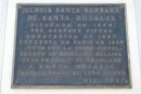 The plaque commemorating the church.