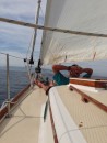 Richard Lee relaxing on a sail in Banderas Bay