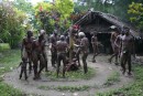 men doing the circumcision dance in Malekula