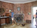 The smoking room at Robert Louis Stevensons house and the only fireplace in Samoa!