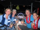 A celebratory drink as we crossed the equator