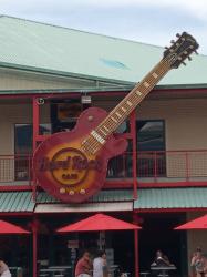Hard Rock Cafe: This Cafe is in the Denerau Shopping Centre.  We hear load music in the yacht outside the harbour, suspecting it is from this Cafe.  It does not last till too late. 