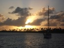 sunrise at Apataki whilst at anchor