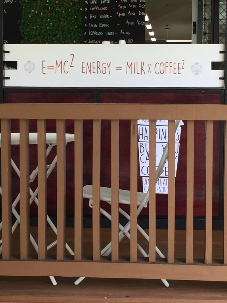 E=MC 2: Coffee shop on the grounds of the University of the South Pacific 