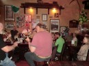 Attending a session at the Irish pub in Whangarei with Mark (green shirt)