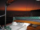 Sunset at Cabo Colnett Anchorage