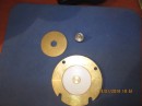 This photo shows the Teflon bearing in place in the recess that is machined into the replacement cover plate