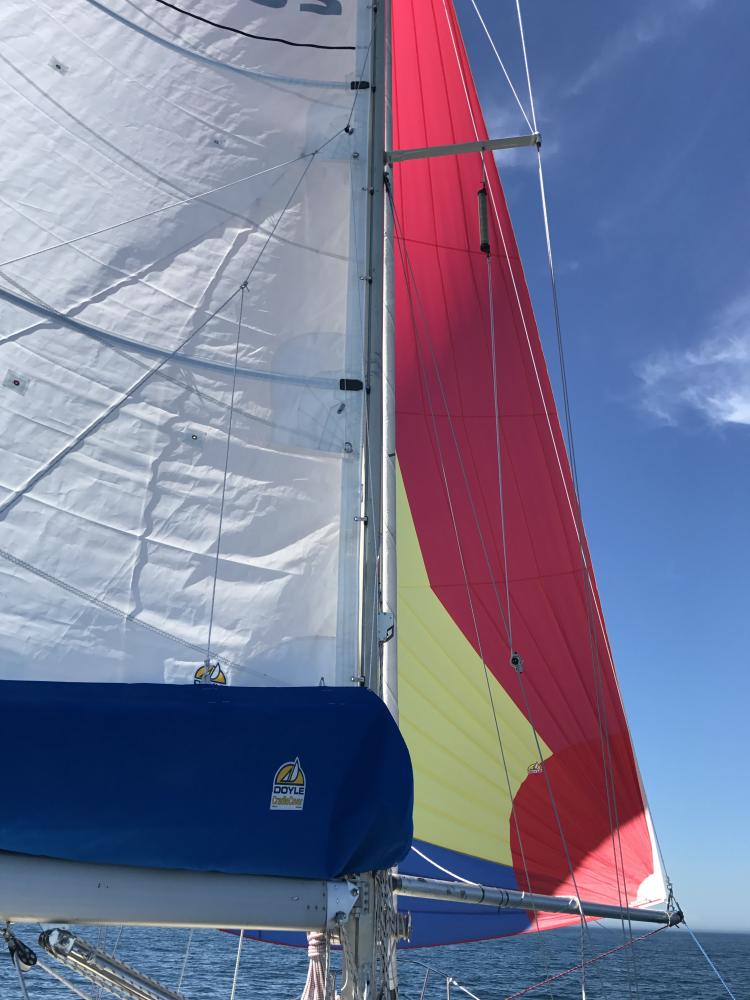 Double Handed race: Spinnaker run up to Port Washington, WI