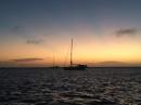 Sunset of MiJoy.    Cambridge Cay: Thanks s/v Reflection for sharing photo