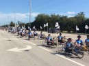 Wounded warrior bike rally from Miami to Key West. Thanks vets for your service!