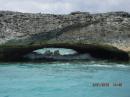 Cool rock formation along Leif  Cay