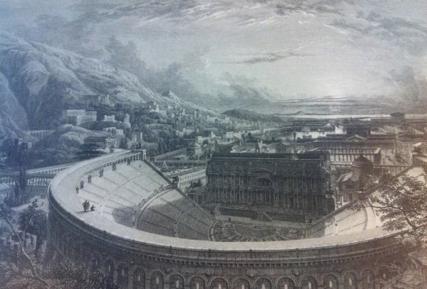 Old print of Ephesus that was at our hotel