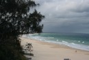Rainbow Beach, hardly a soul to be seen.  Mind you the weather was a bit iffy