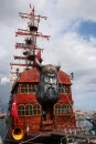 Alanya has some crazy pirate tourist boats - check out the blue eyes