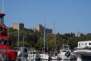 Rhodes castle from the harbor