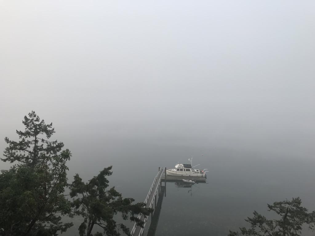 Smoke got worse: Just docked Madrona and can hardly see her from the house
