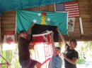 New Flags at Hirifa: The boys having fun putting up new flags at Lisa