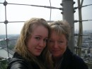Mum and daughter at the top of Notra Dame