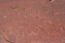 Wadi Rum rock drawings