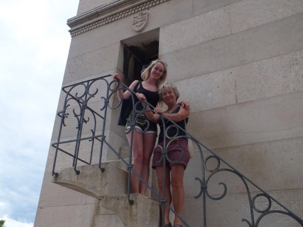 Amy and myself at Split Bell Tower
